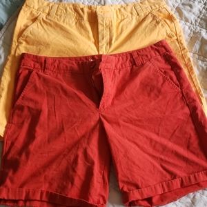 ×2 GAP boyfriend roll up khaki